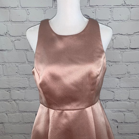 NWT BCBGENERATION Metallic Rose Flare Dress - Picture 2 of 7